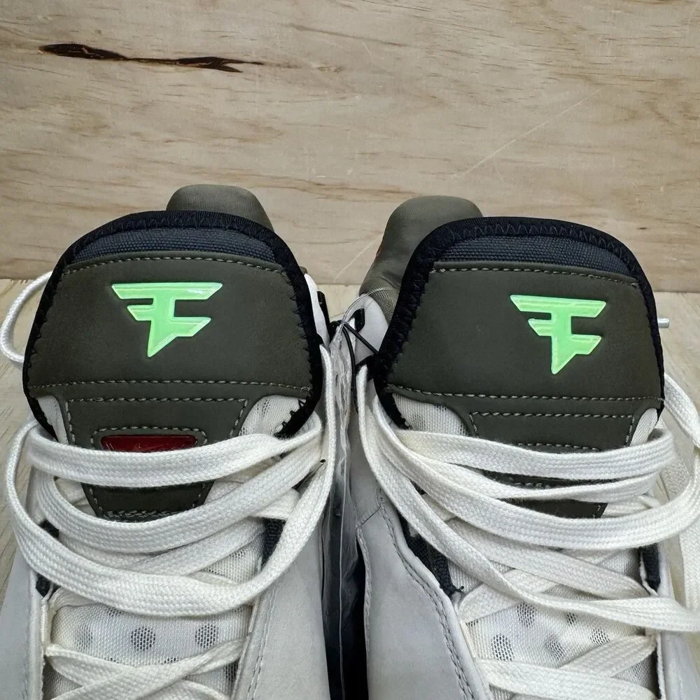 NEW FaZe Clan × Nike LeBron NXXT Gen AMPD Light Cream Olive sz 9.5 HF0715-200